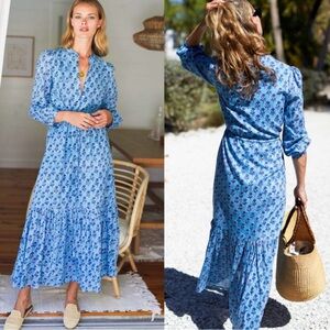 Emerson Fry Frances dress in the Danube Little Marigolds organic cotton material